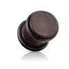 Red Brown Organic Natural Wood Faux Plugs