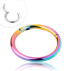 Rainbow IP over 316L Surgical Steel Segment Ring
