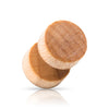 Maple Light brown wood screw on Faux Plugs