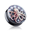 Acrylic Internal Screw on Octopus Image Plugs