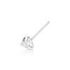 .925 Sterling Silver Triangle CZ Nose Pin.