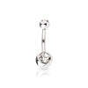 316L Surgical Steel Double Gem Navel